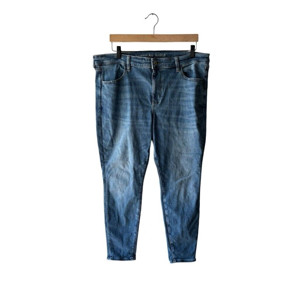 American Eagle Size 18 Stretch Medium Wash Jeggings Skinny Jeans